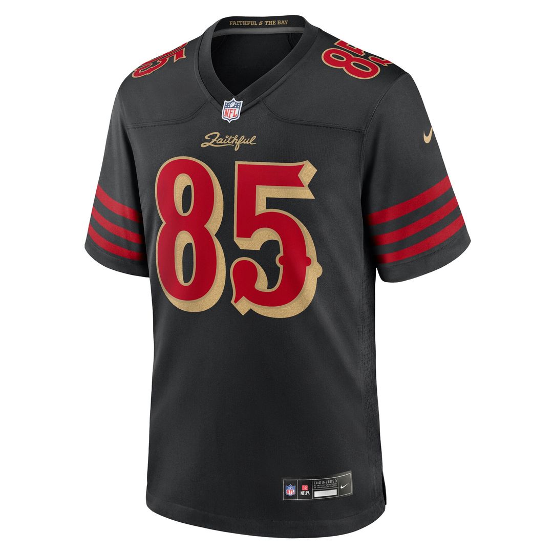 George Kittle San Francisco 49ers Nike 2025 Rivalries Collection Game Jersey - Black Official NFL Team Apparel Football Fan Gear