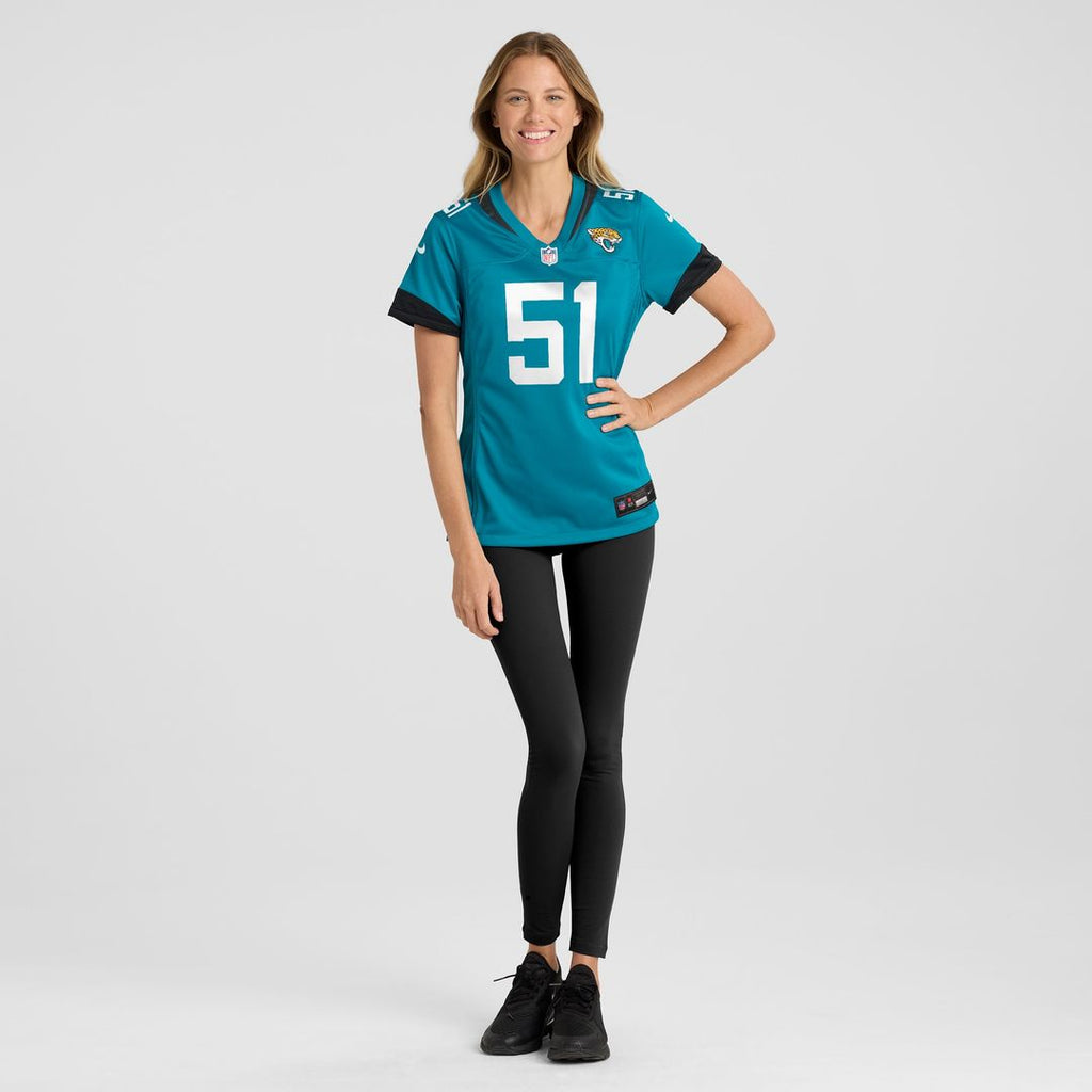 Ventrell Miller Jacksonville Jaguars Nike Women's Game Jersey - Teal Official NFL Team Apparel Football Fan Gear