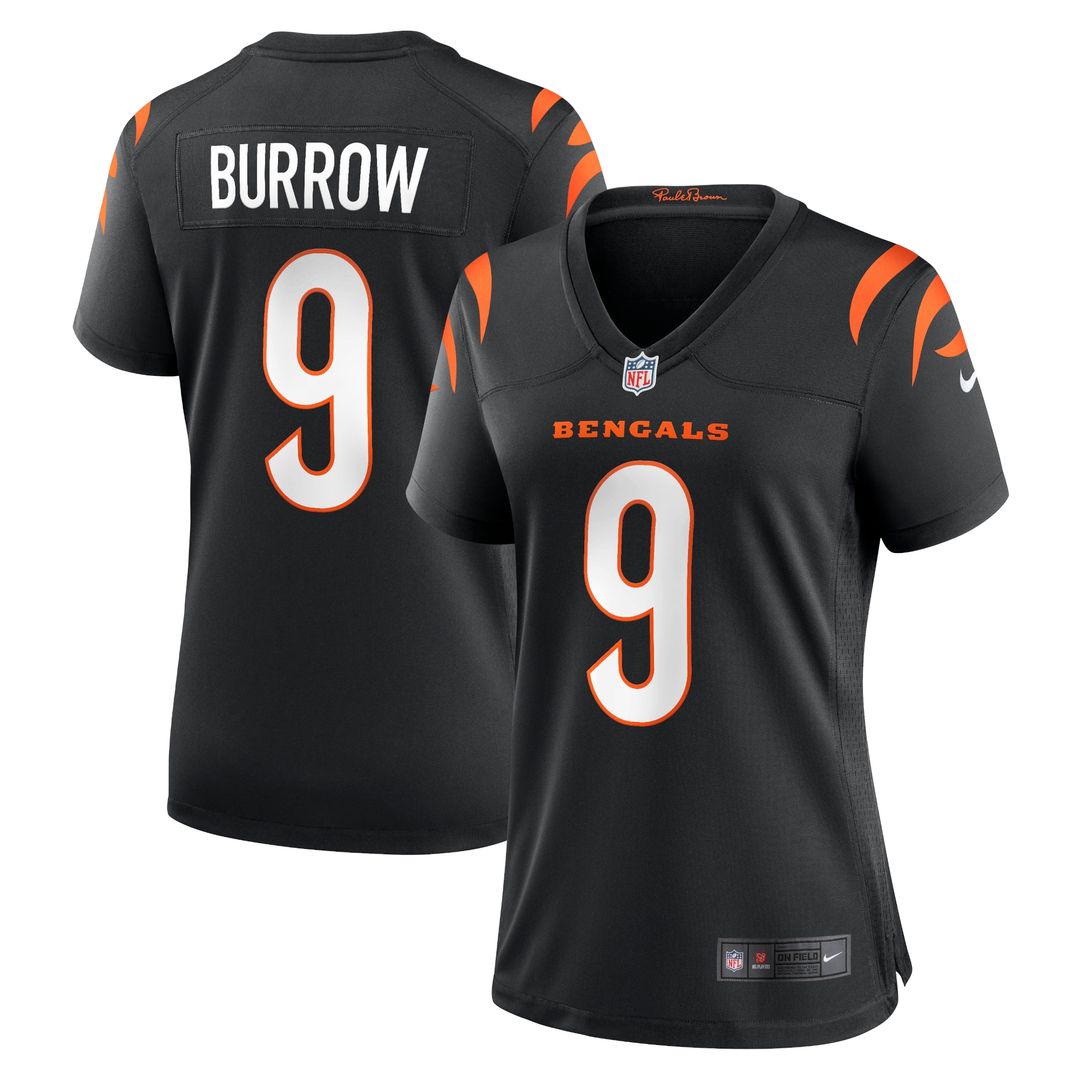 Joe Burrow Cincinnati Bengals Women's Nike Player Game Jersey - Black Official NFL Team Apparel Football Fan Gear