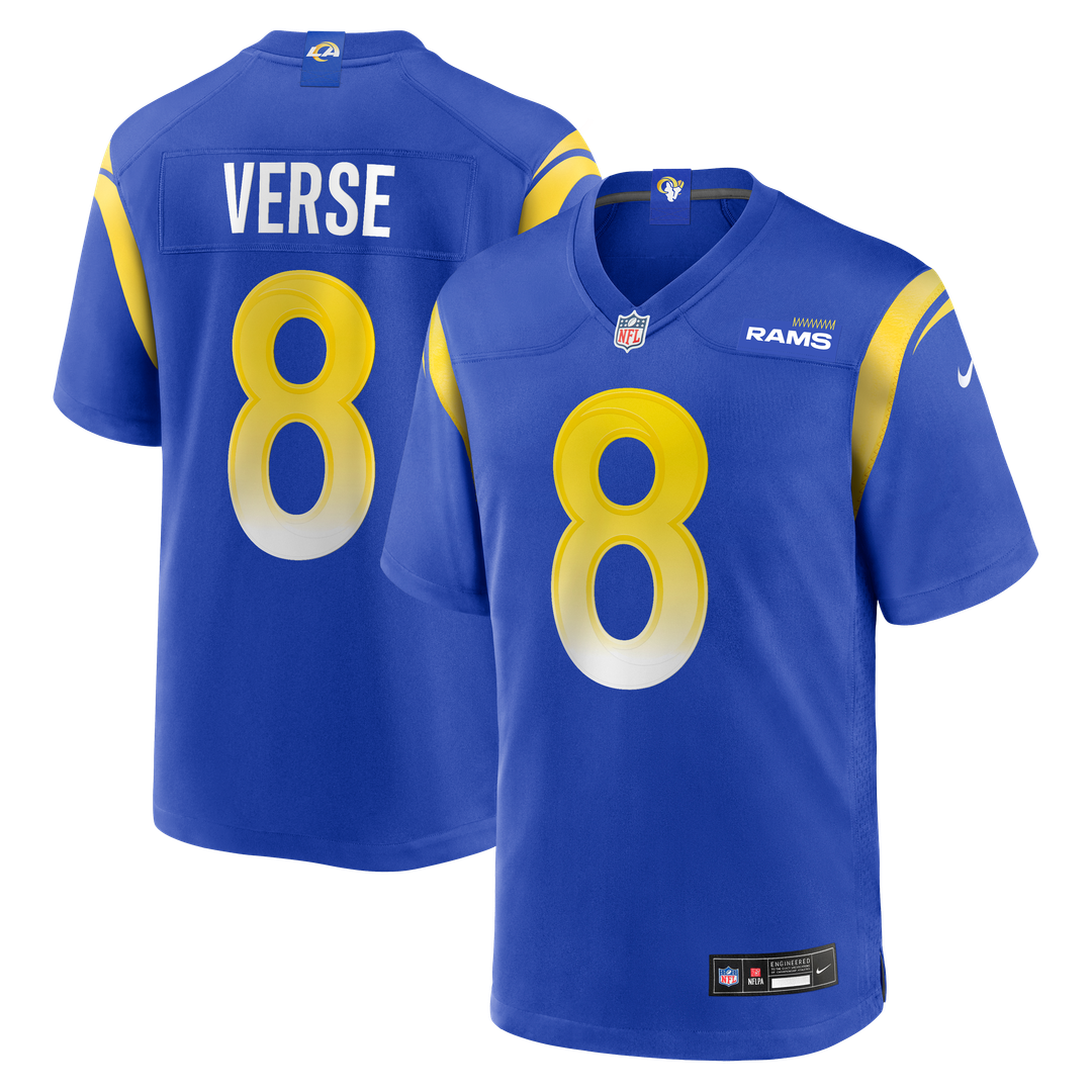 Jared Verse Los Angeles Rams Nike Player Game Jersey - Royal Official NFL Team Apparel Football Fan Gear