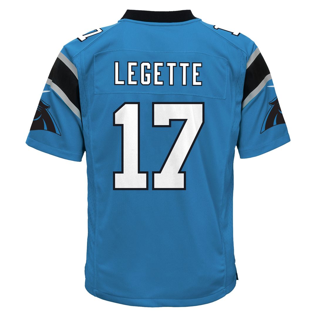 Xavier Legette Carolina Panthers Nike Youth Team Game Jersey - Black Official NFL Team Apparel Football Fan Gear
