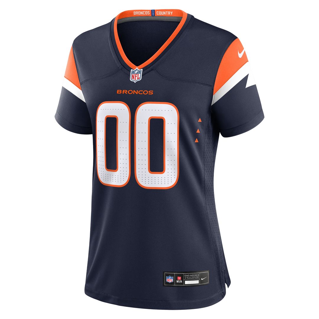 Denver Broncos Nike Women's Alternate Custom Game Jersey - Navy Official NFL Team Apparel Football Fan Gear