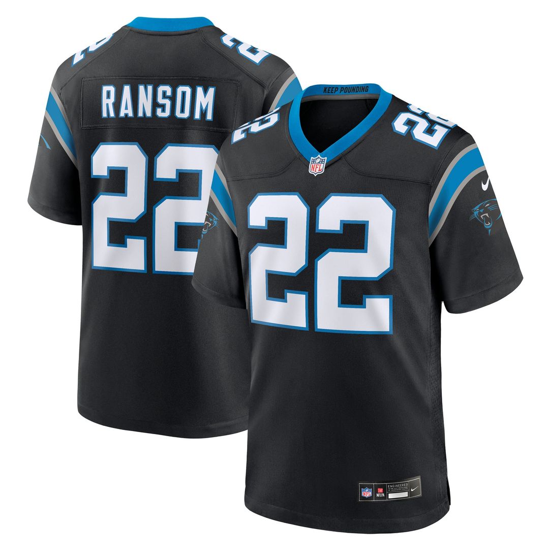 Lathan Ransom Carolina Panthers Nike Team Game Jersey - Black Official NFL Team Apparel Football Fan Gear