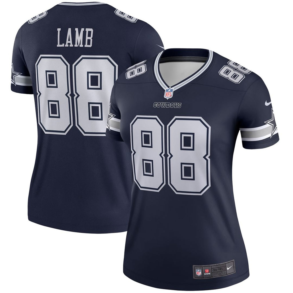CeeDee Lamb Dallas Cowboys Nike Women's Legend Player Performance Top - Navy NFL Fan Gear Popular Style