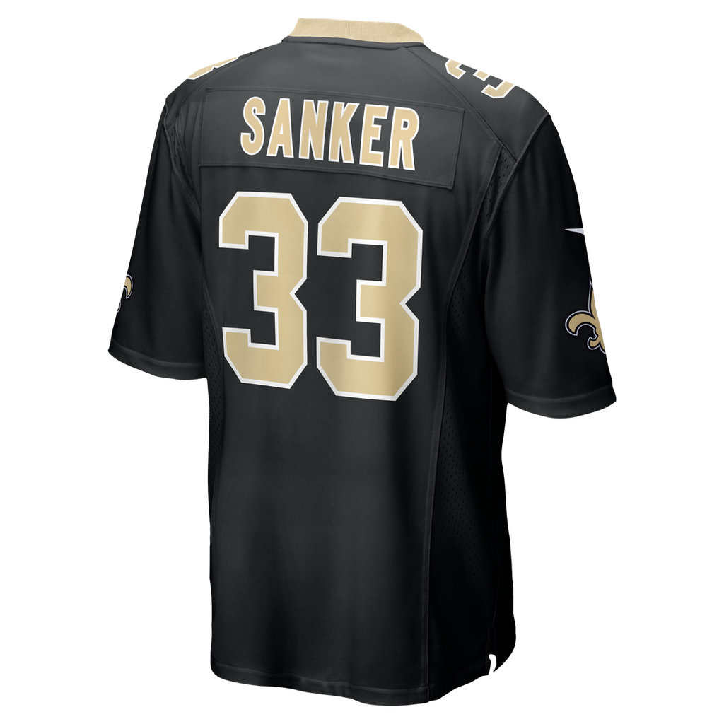 Jonas Sanker New Orleans Saints Nike Team Game Jersey - Black Official NFL Team Apparel Football Fan Gear