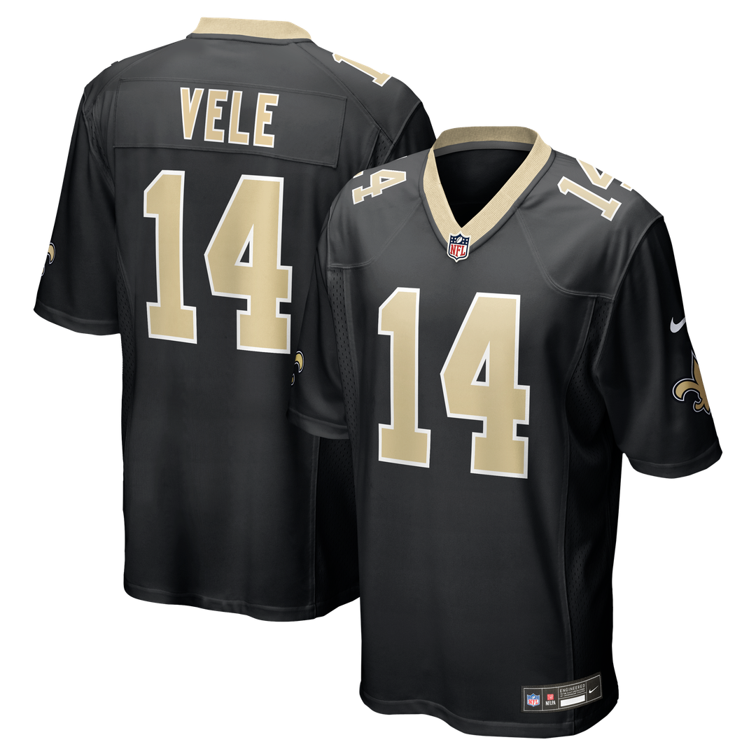 Devaughn Vele New Orleans Saints Nike Team Game Jersey - Black Official NFL Team Apparel Football Fan Gear