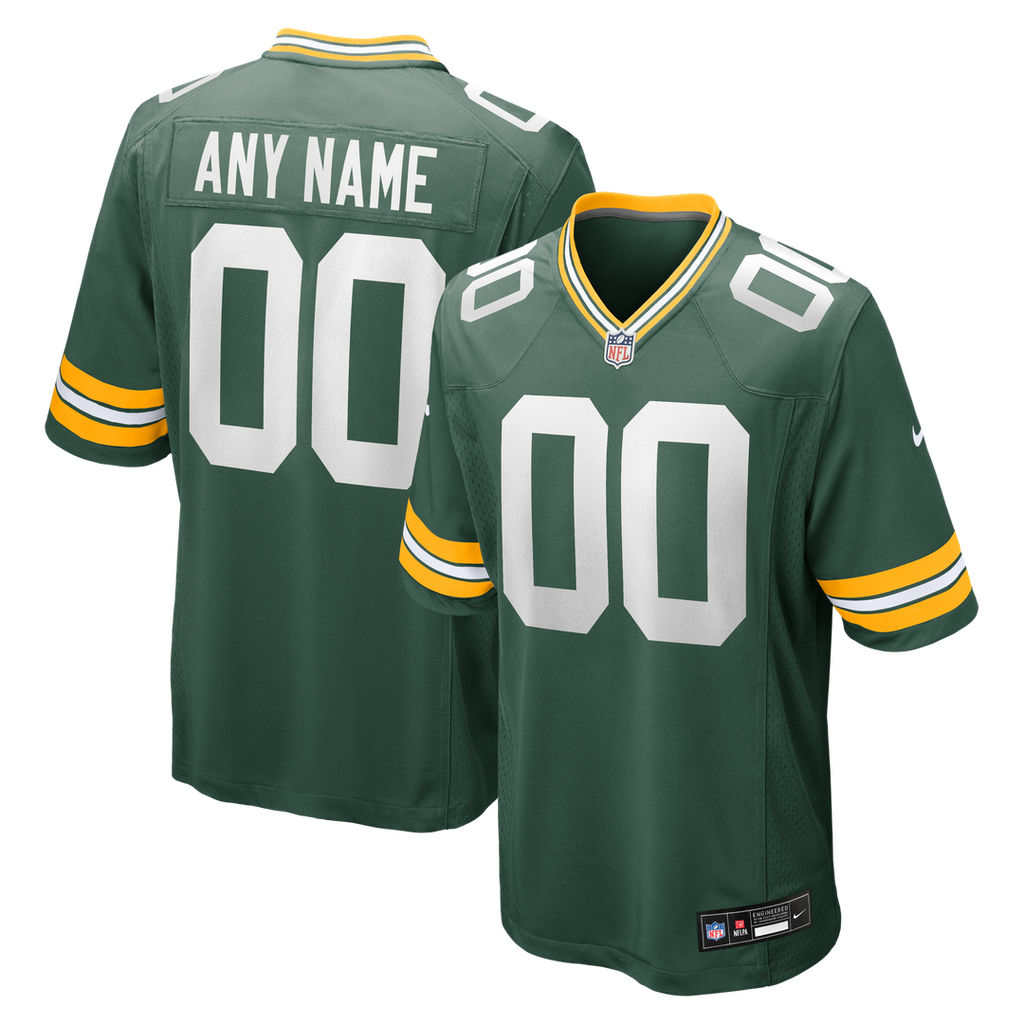 Green Bay Packers Nike Custom Game Jersey - Green Official NFL Team Apparel Football Fan Gear