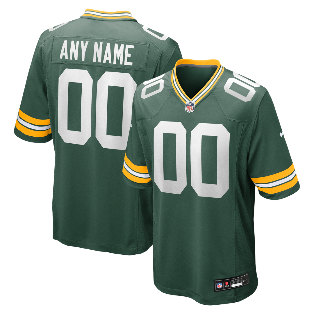Green Bay Packers Nike Custom Game Jersey - Green Official NFL Team Apparel Football Fan Gear
