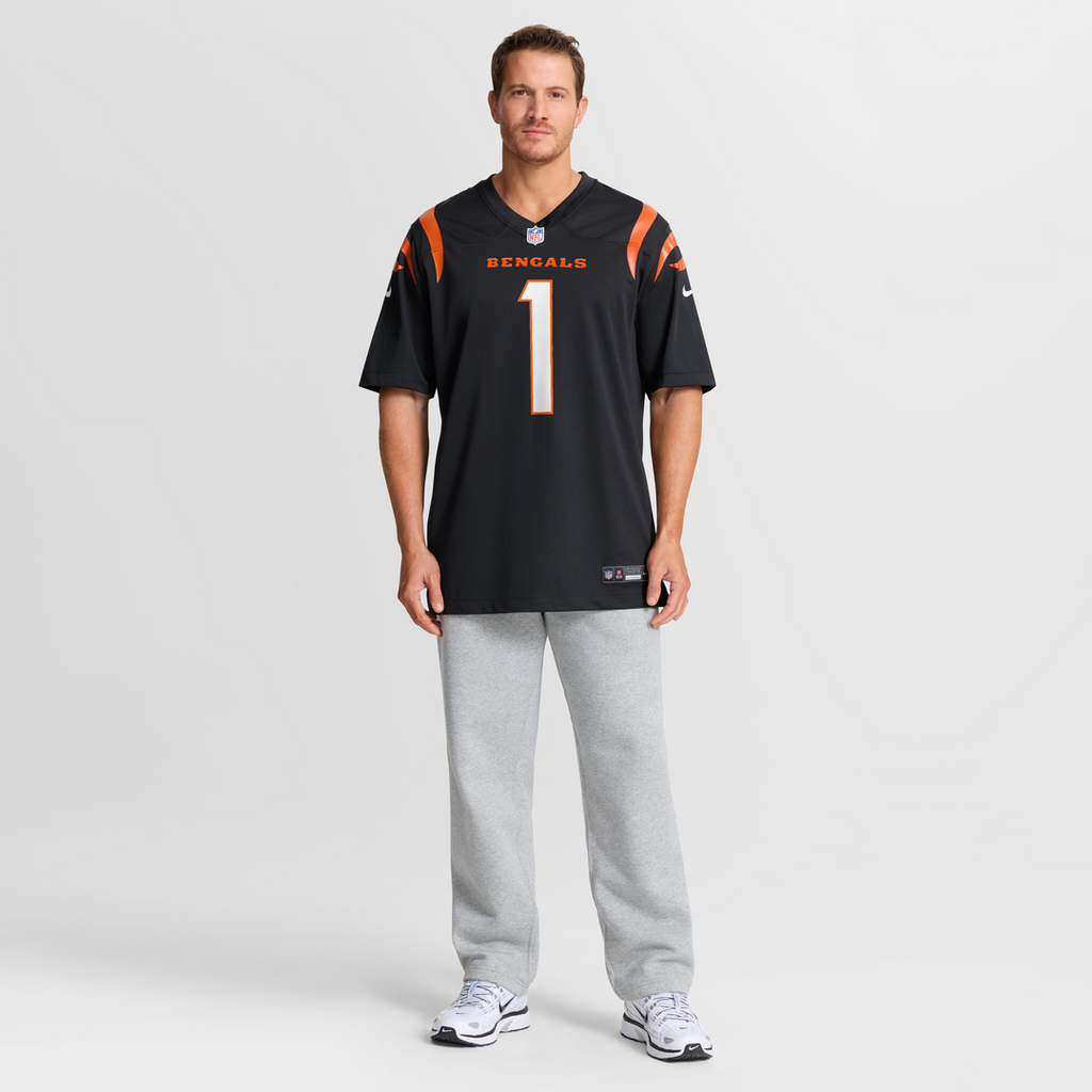 Ja'Marr Chase Cincinnati Bengals Nike Game Jersey - Black Official NFL Team Apparel Football Fan Gear