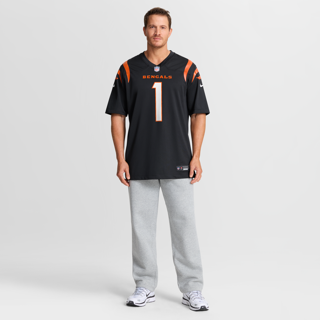 Ja'Marr Chase Cincinnati Bengals Nike Game Jersey - Black Official NFL Team Apparel Football Fan Gear