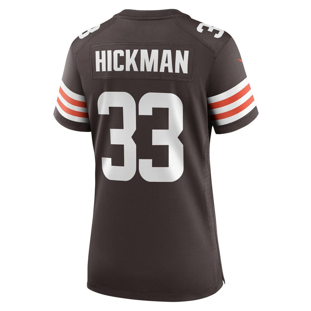 Ronnie Hickman Cleveland Browns Nike Women's Team Game Jersey - Brown Official NFL Team Apparel Football Fan Gear
