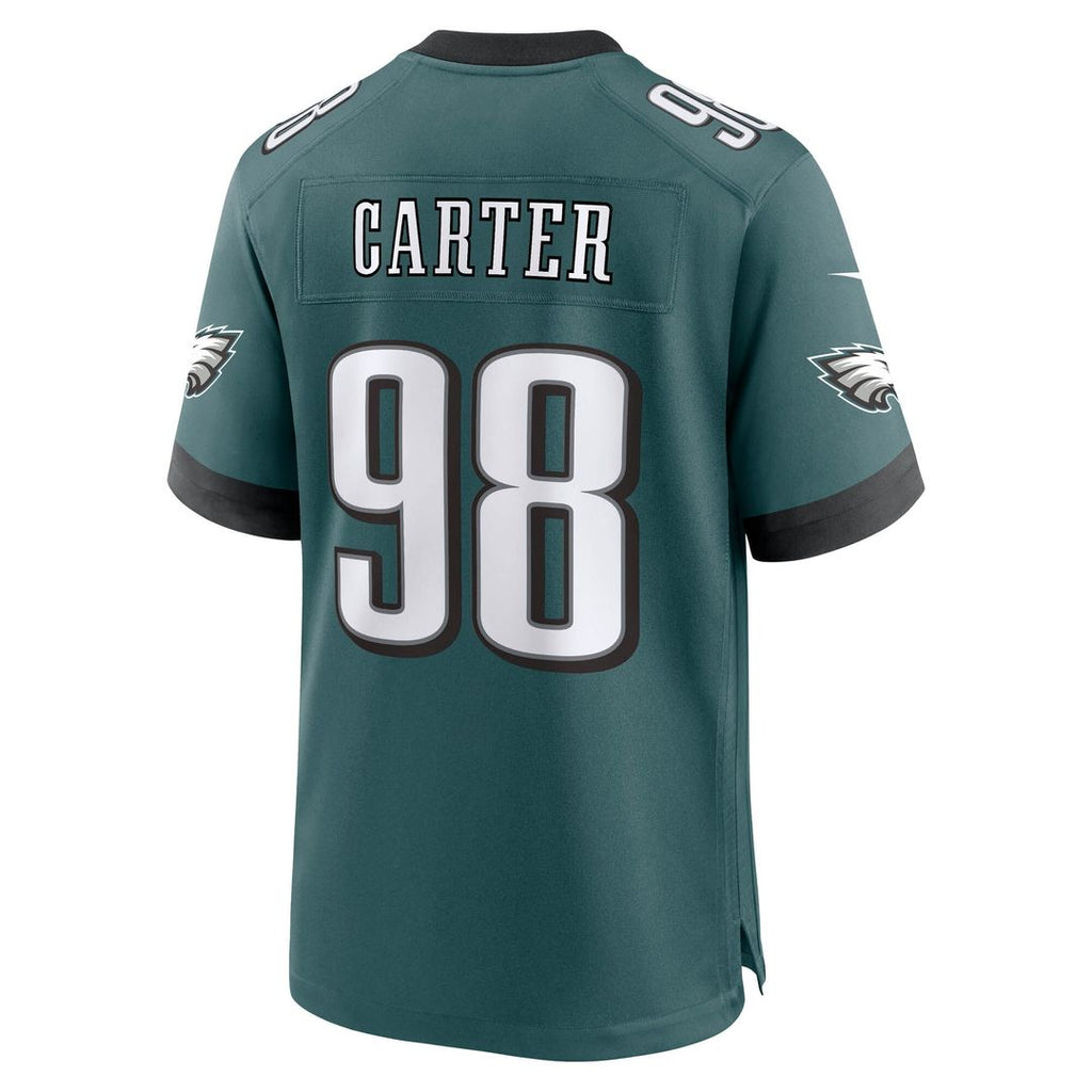 Jalen Carter Philadelphia Eagles Nike Team Game Jersey - Midnight Green Official NFL Team Apparel Football Fan Gear