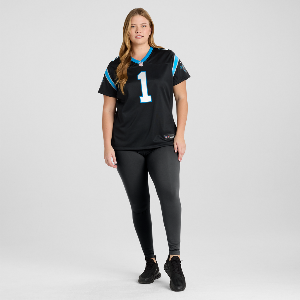Cam Newton Carolina Panthers Nike Women's Team Retired Game Jersey - Black Official NFL Team Apparel Football Fan Gear