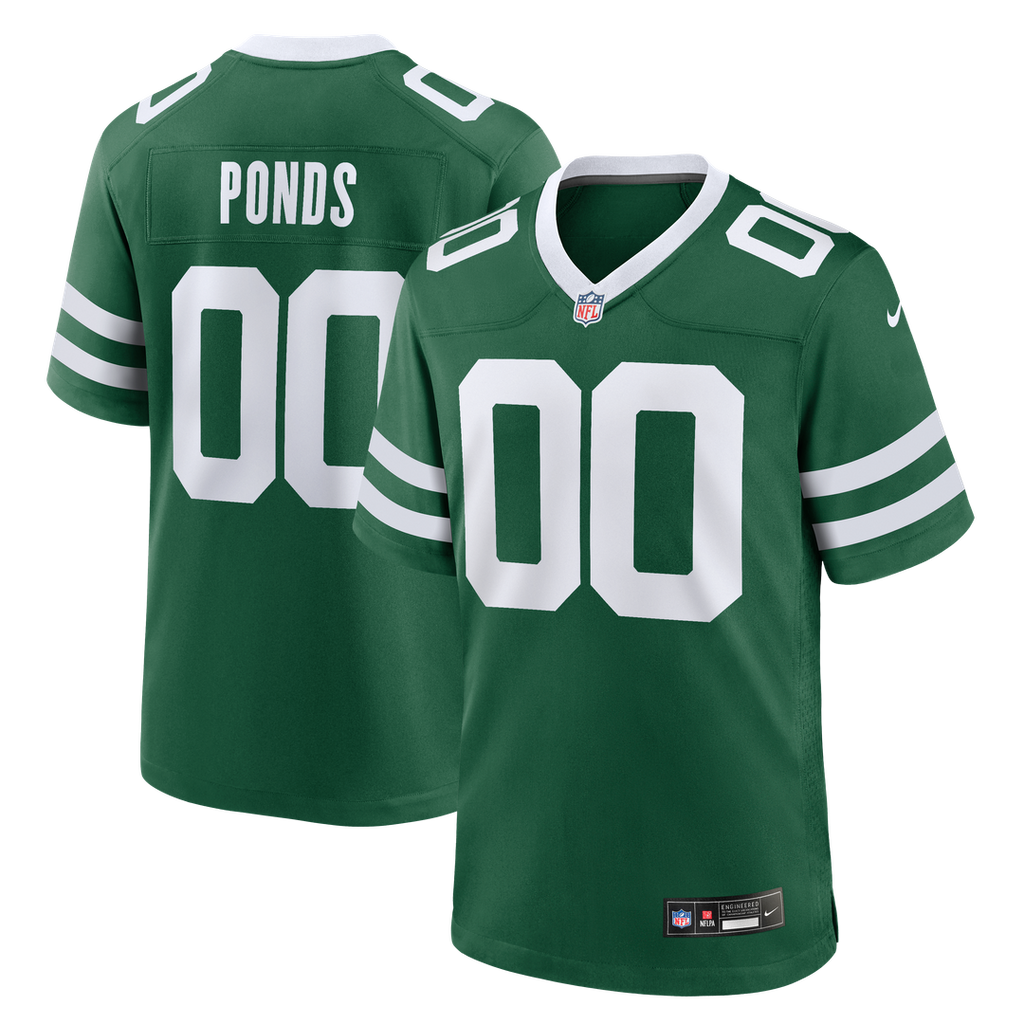 D'Angelo Ponds New York Jets Nike Game Jersey - Legacy Green Official NFL Team Apparel Football Fan Gear