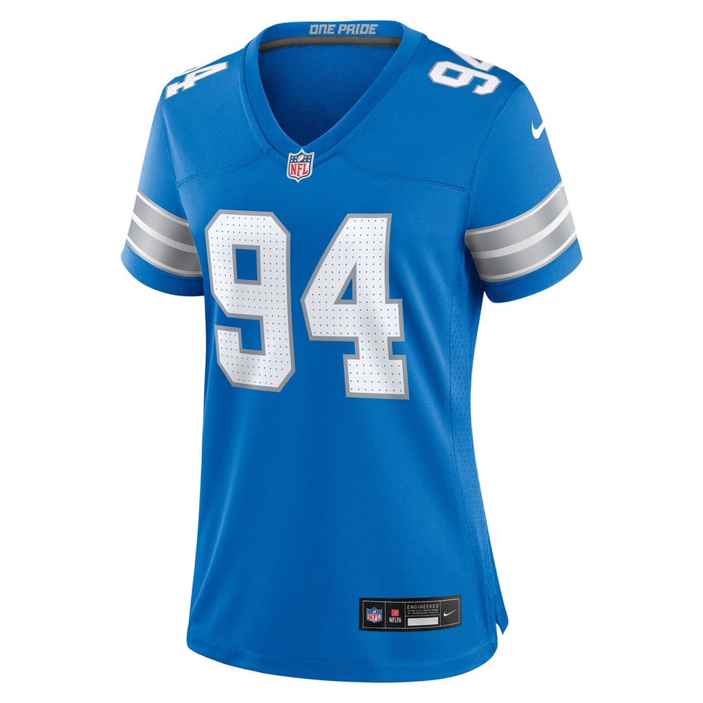 Mekhi Wingo Detroit Lions Nike Women's Team Game Jersey - Blue Official NFL Team Apparel Football Fan Gear