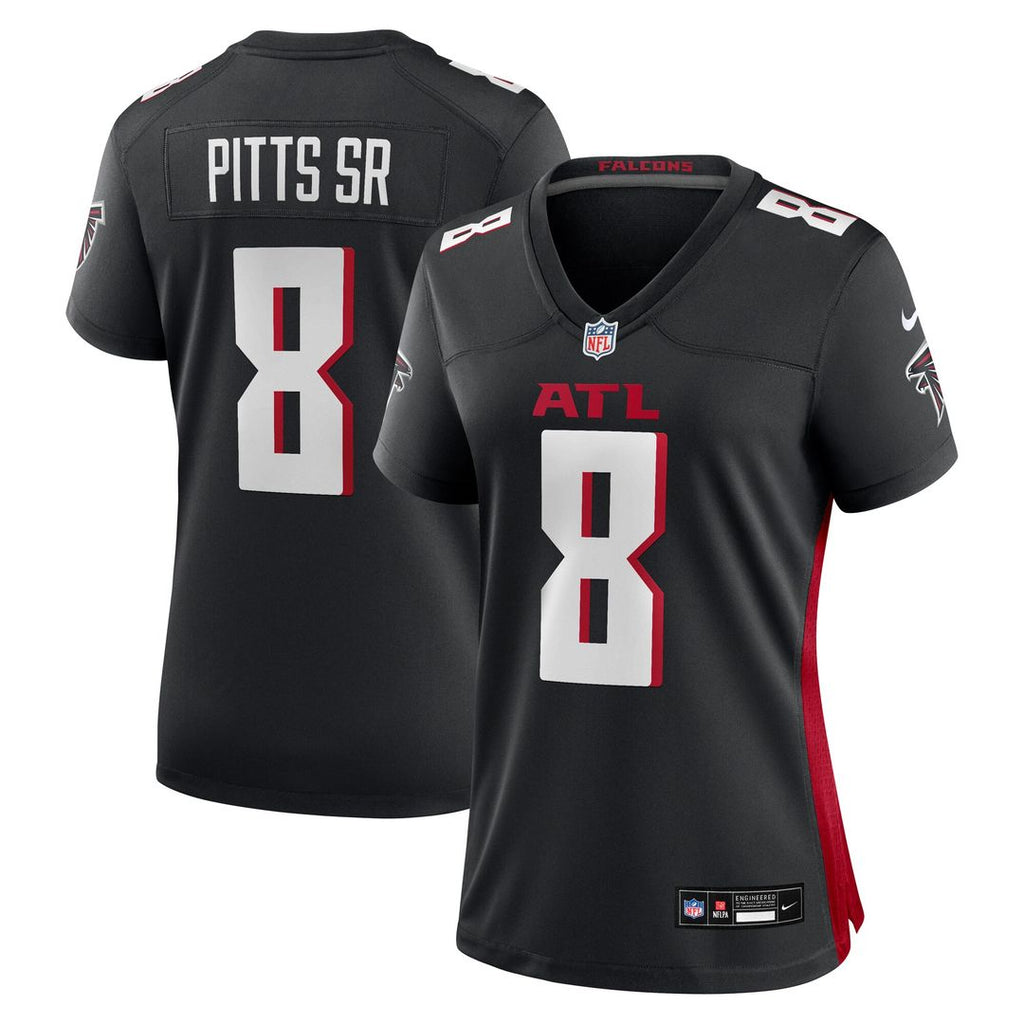 Kyle Pitts Sr. Atlanta Falcons Nike Women's Game Jersey - Black Official NFL Team Apparel Football Fan Gear