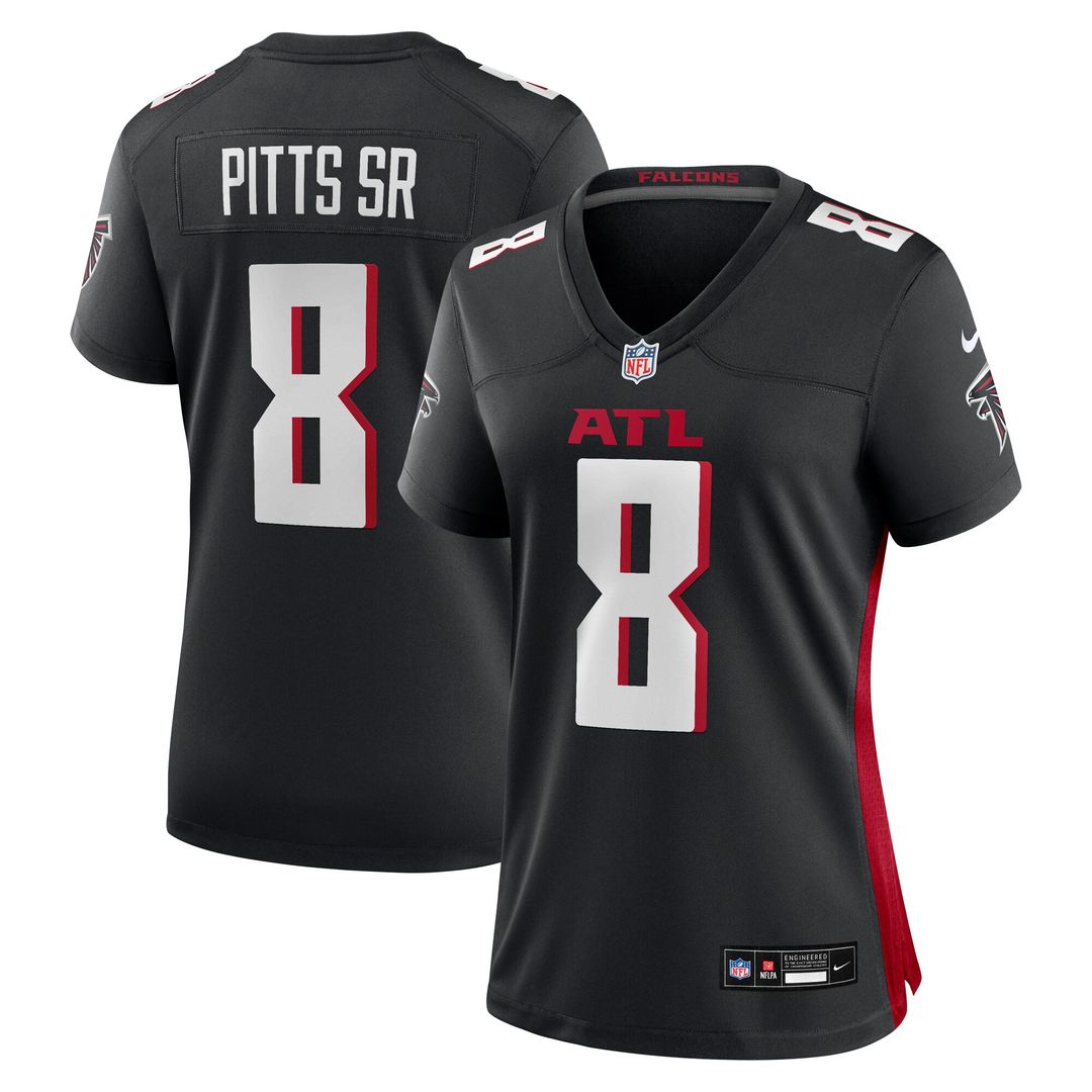 Kyle Pitts Sr. Atlanta Falcons Nike Women's Game Jersey - Black Official NFL Team Apparel Football Fan Gear