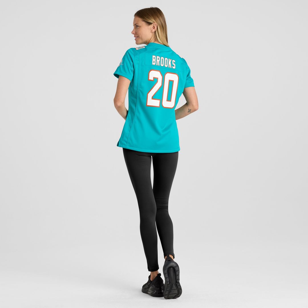 Jordyn Brooks Miami Dolphins Nike Women's Game Jersey - Aqua Official NFL Team Apparel Football Fan Gear