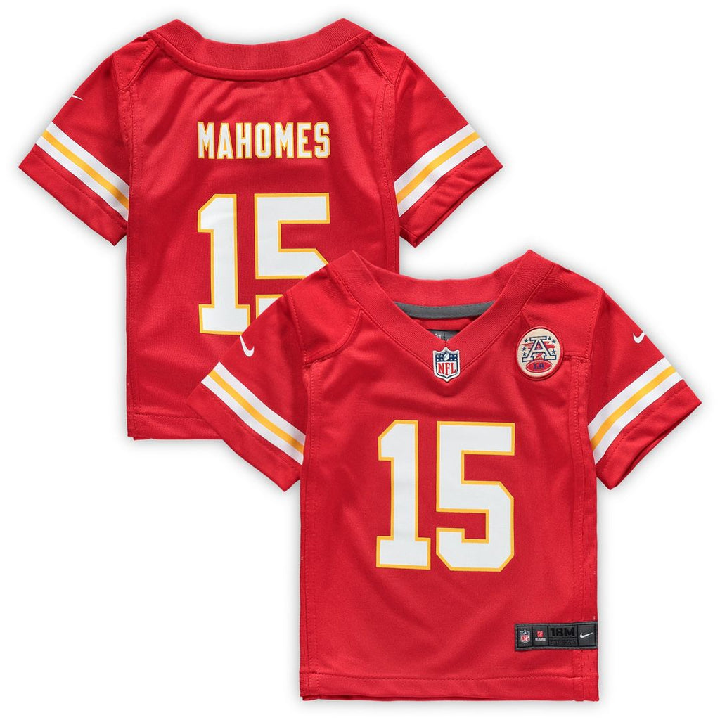 Patrick Mahomes Kansas City Chiefs Nike Infant Team Player Game Jersey - Red Official NFL Team Apparel Football Fan Gear