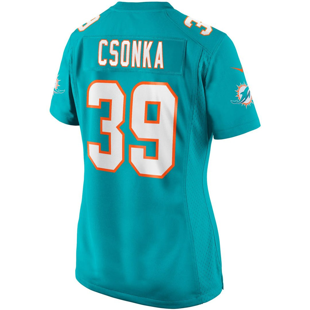 Larry Csonka Miami Dolphins Nike Women's Game Retired Player Jersey - Aqua Official NFL Team Apparel Football Fan Gear