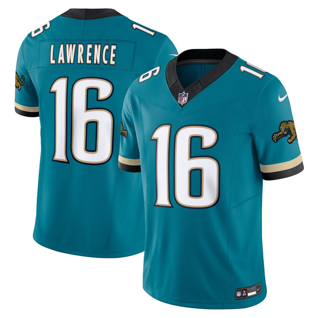 Trevor Lawrence Jacksonville Jaguars Nike Prowler Throwback Vapor F.U.S.E. Limited Jersey - Teal Official NFL Team Apparel Football Fan Gear