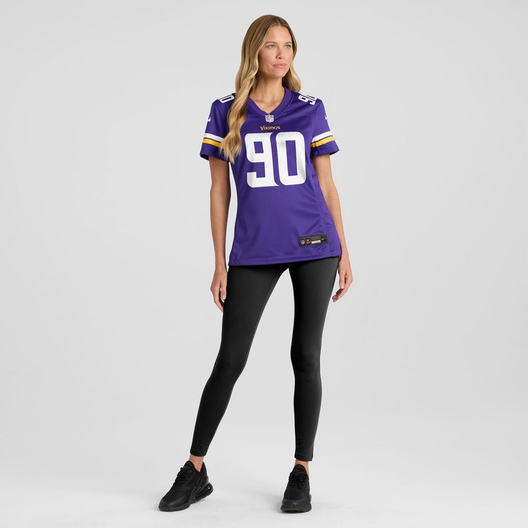 Tyrion Ingram-Dawkins Minnesota Vikings Nike Women's Team Game Jersey - Purple Official NFL Team Apparel Football Fan Gear