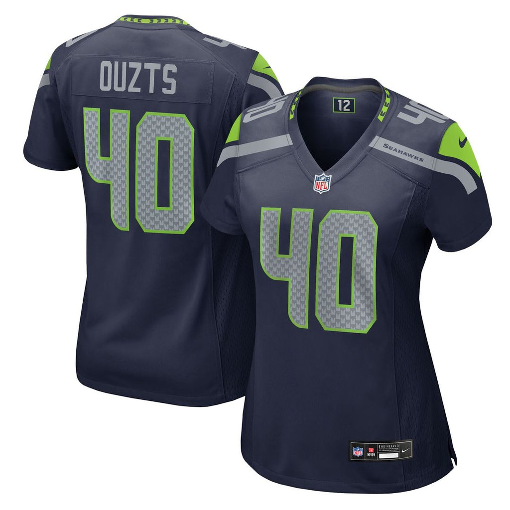 Robbie Ouzts Seattle Seahawks Nike Women's Team Game Jersey - College Navy Official NFL Team Apparel Football Fan Gear