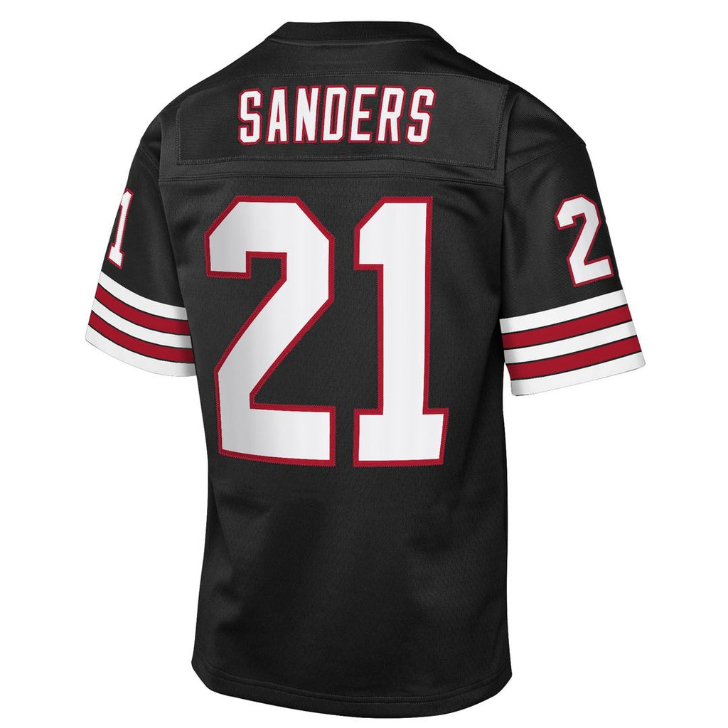 Deion Sanders Atlanta Falcons Mitchell & Ness Youth 1992 Throwback Fashion Jersey - Black Official NFL Team Apparel Football Fan Gear