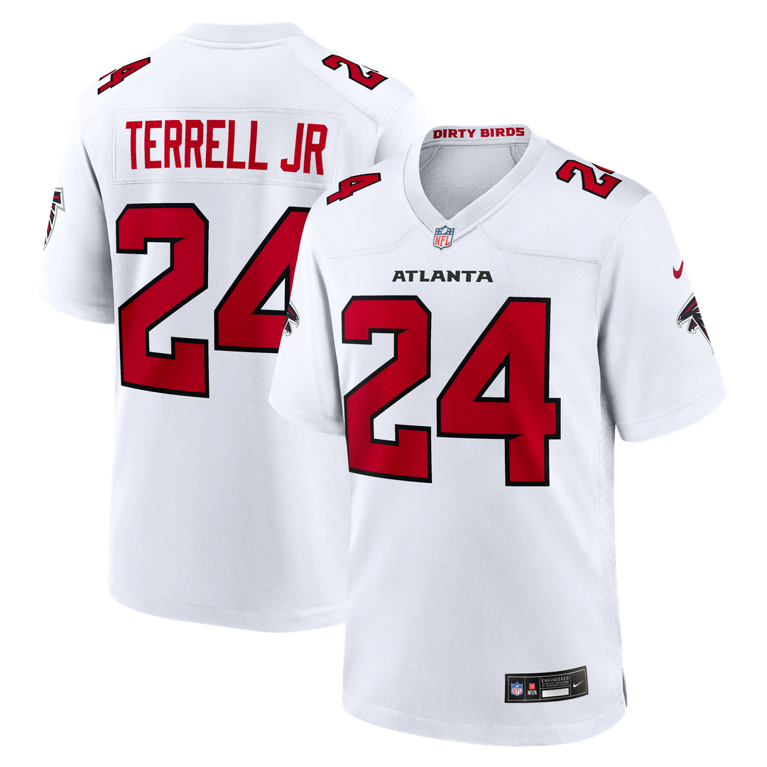 A.J. Terrell Atlanta Falcons Nike Game Jersey - White Official NFL Team Apparel Football Fan Gear