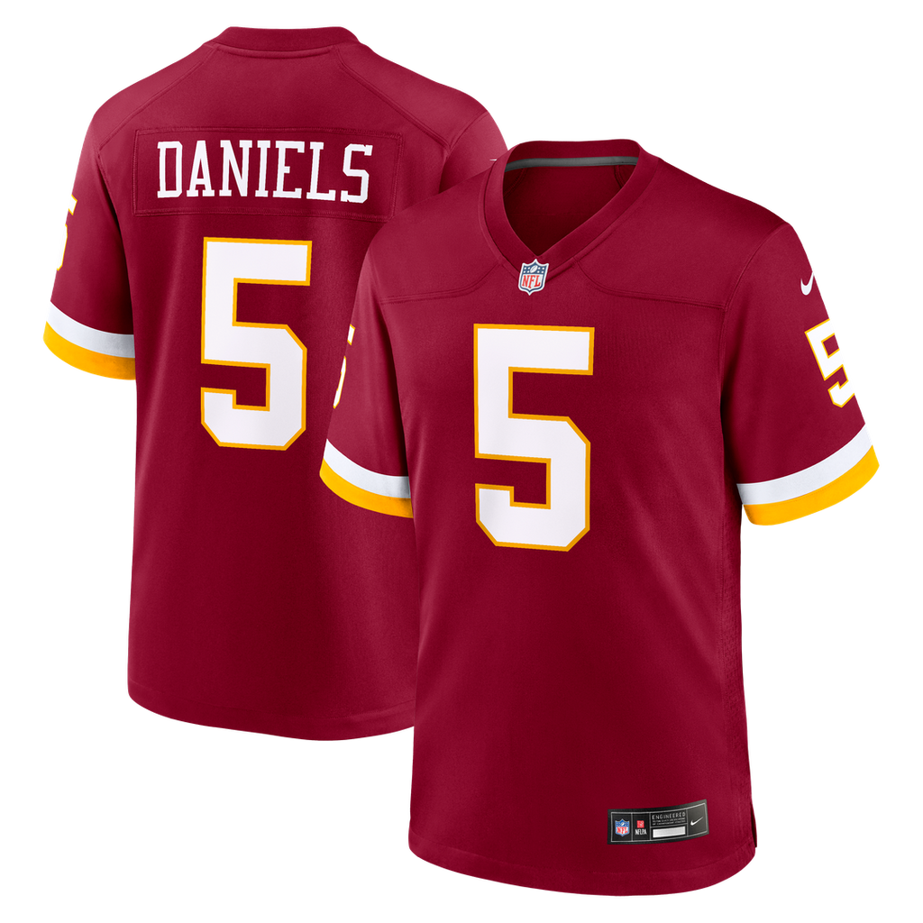 Jayden Daniels Washington Commanders Nike Game Jersey - Burgundy Official NFL Team Apparel Football Fan Gear