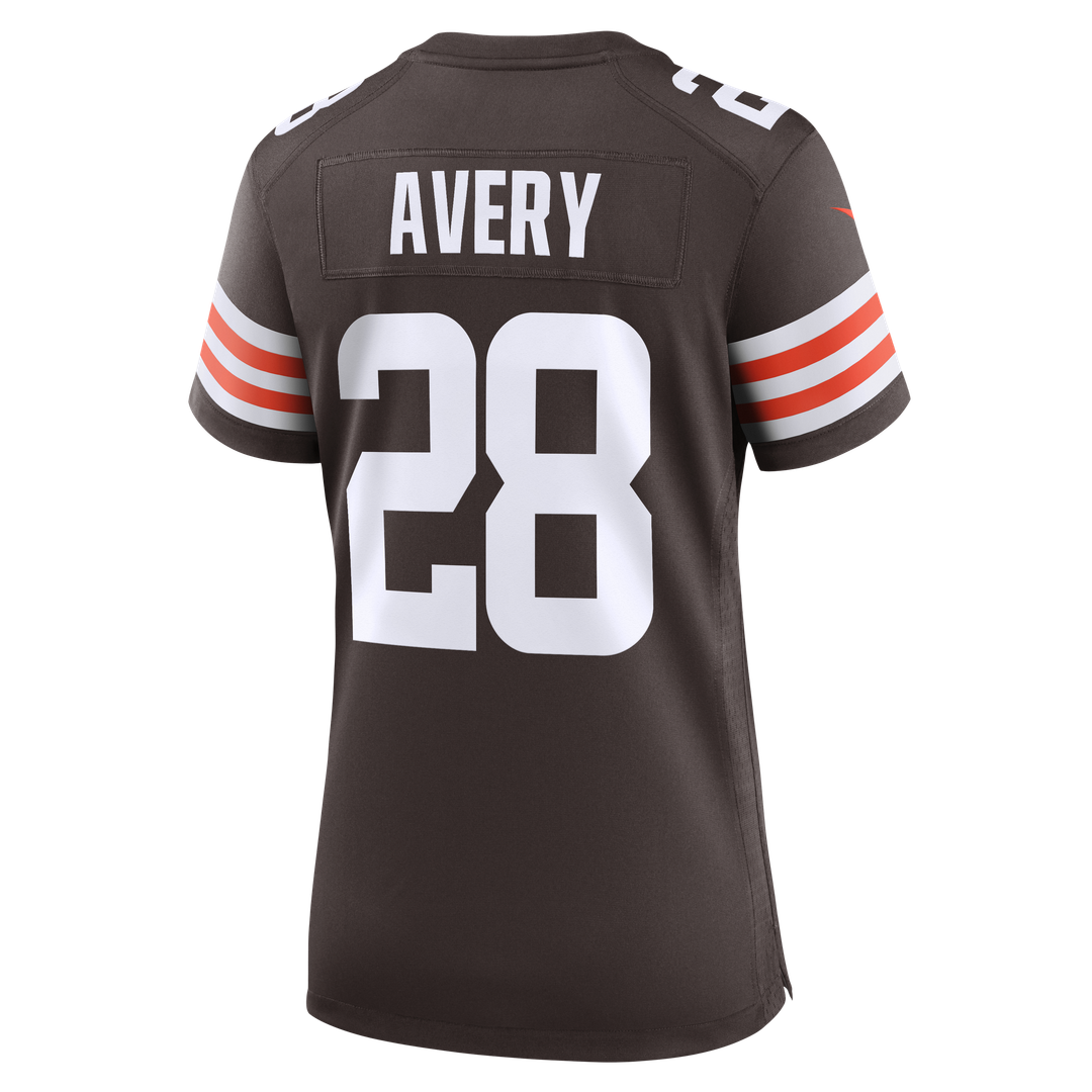 Tre Avery Cleveland Browns Nike Women's Team Game Jersey - Brown Official NFL Team Apparel Football Fan Gear