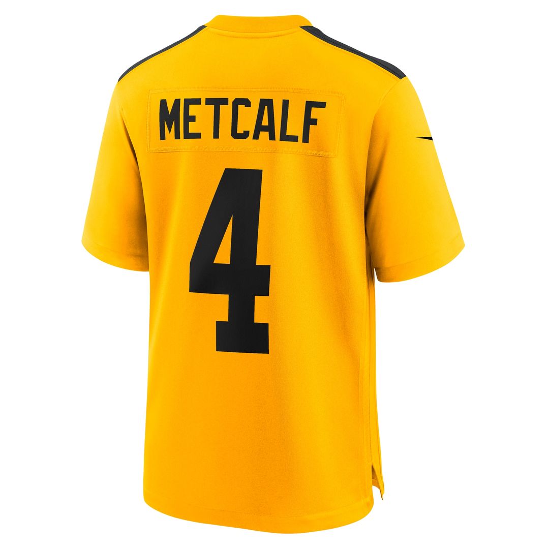 DK Metcalf Pittsburgh Steelers Nike Alternate 1933 Throwback Game Jersey - Gold Official NFL Team Apparel Football Fan Gear