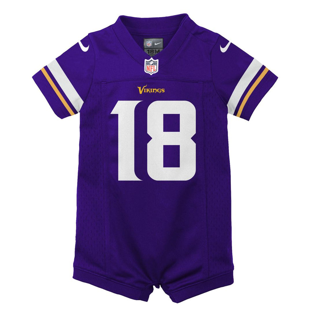 Justin Jefferson Minnesota Vikings Nike Newborn & Infant Game Romper Jersey - Purple Official NFL Team Apparel Football Fan Gear