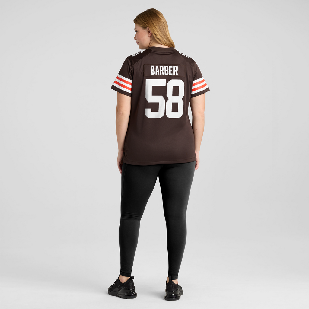 Austin Barber Cleveland Browns Nike Women's Team Game Jersey - Brown Official NFL Team Apparel Football Fan Gear