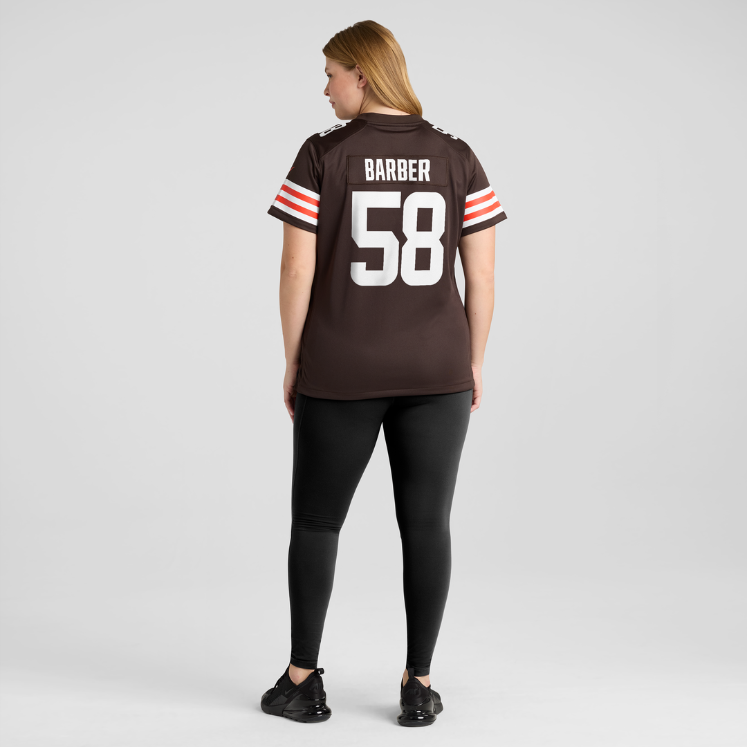 Austin Barber Cleveland Browns Nike Women's Team Game Jersey - Brown Official NFL Team Apparel Football Fan Gear
