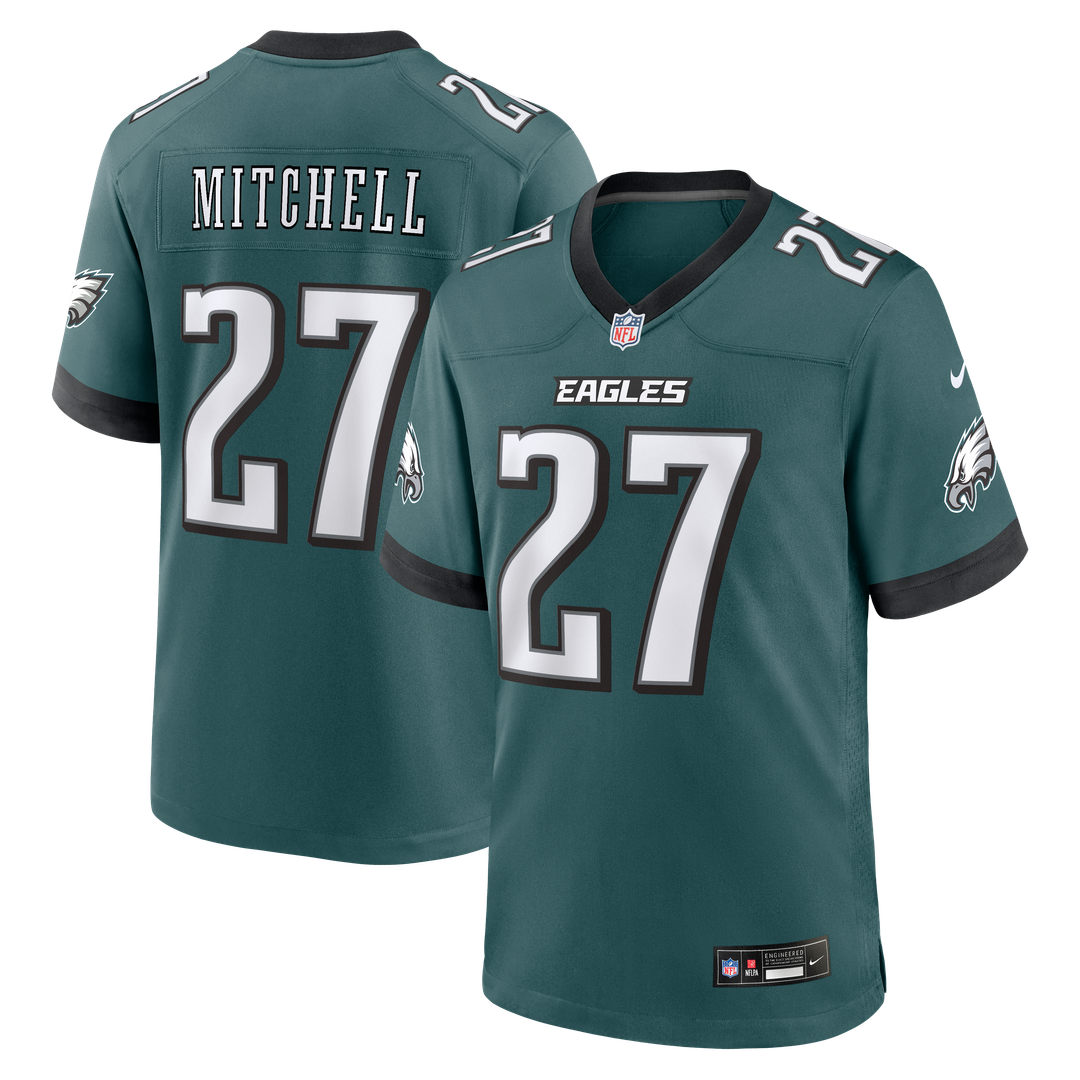 Quinyon Mitchell Philadelphia Eagles Nike Alternate Game Jersey - Kelly Green Official NFL Team Apparel Football Fan Gear