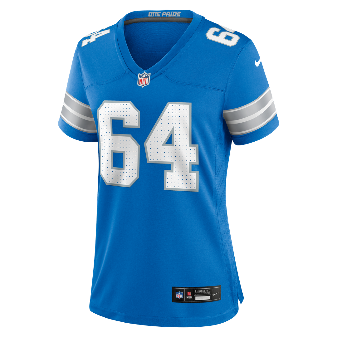 Cade Mays Detroit Lions Nike Women's Team Game Jersey - Blue Official NFL Team Apparel Football Fan Gear