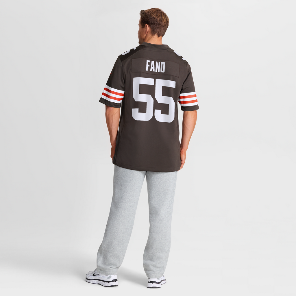 Cleveland Browns Spencer Fano Nike 2026 NFL Draft First Round Pick No. 9 Team Game Jersey - Brown Official NFL Team Apparel Football Fan Gear