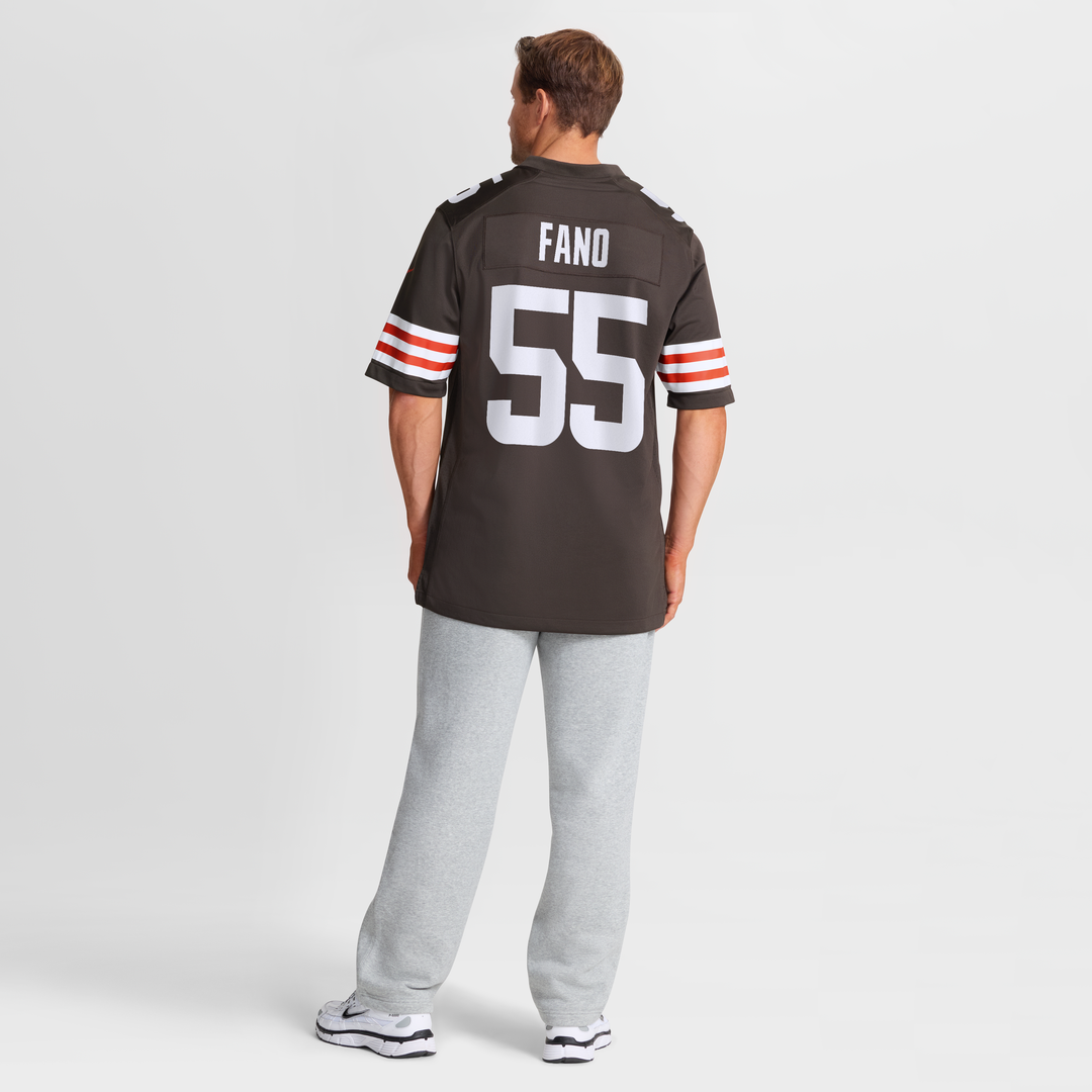 Cleveland Browns Spencer Fano Nike 2026 NFL Draft First Round Pick No. 9 Team Game Jersey - Brown Official NFL Team Apparel Football Fan Gear