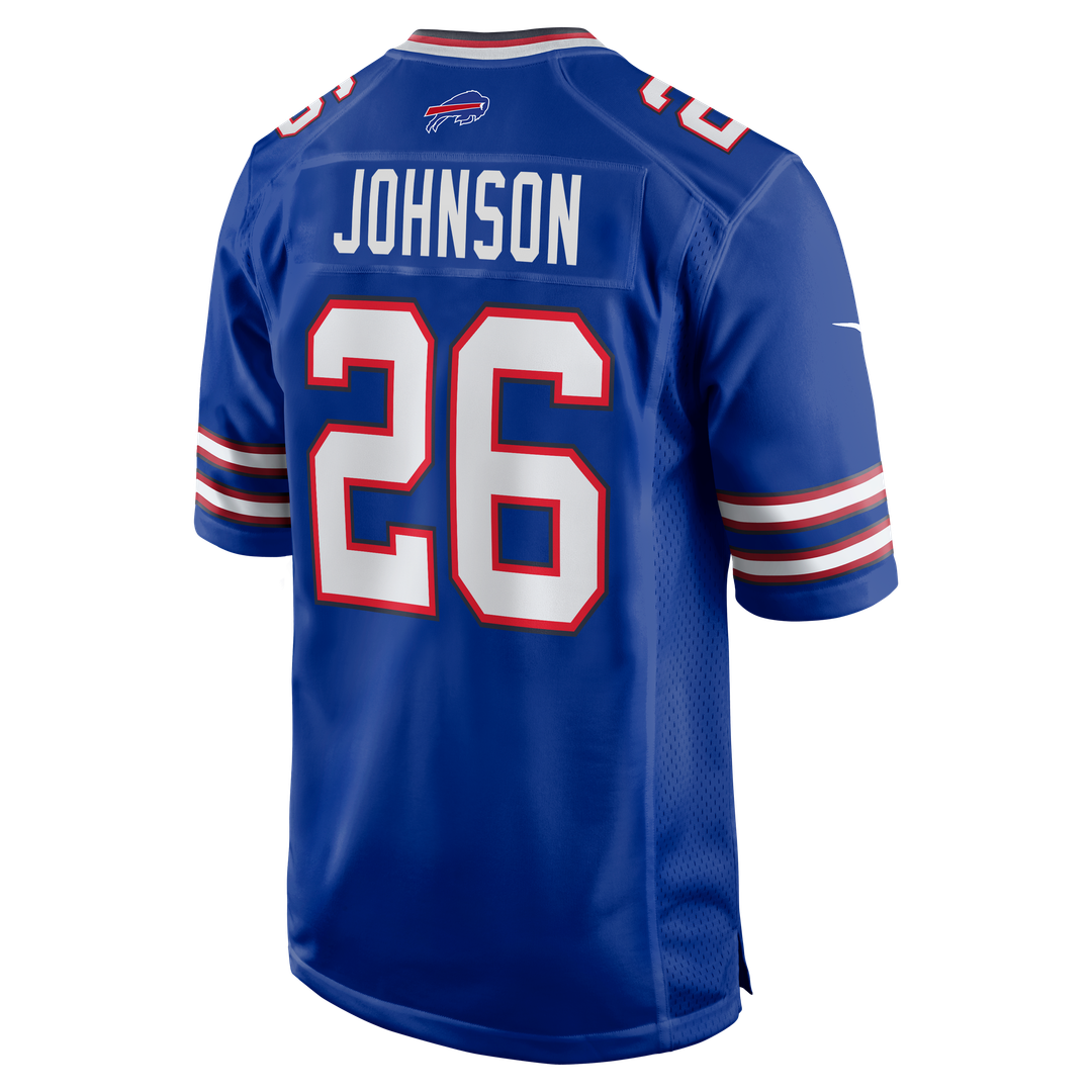 Ty Johnson Buffalo Bills Nike Team Game Jersey - Royal Official NFL Team Apparel Football Fan Gear