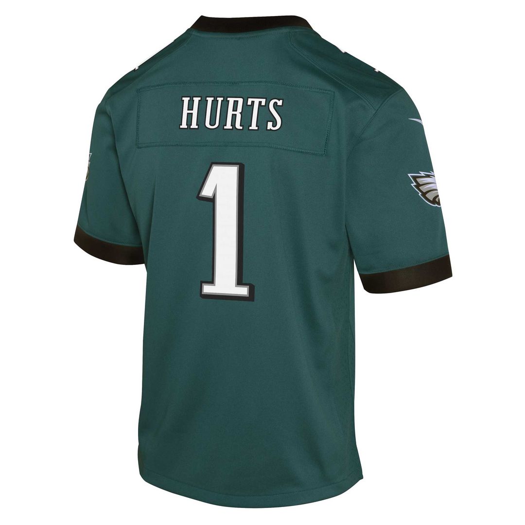 Jalen Hurts Philadelphia Eagles Nike Youth Game Jersey - Kelly Green Official NFL Team Apparel Football Fan Gear
