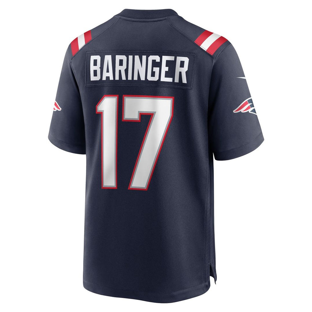 Bryce Baringer New England Patriots Nike Team Game Jersey - Navy Official NFL Team Apparel Football Fan Gear