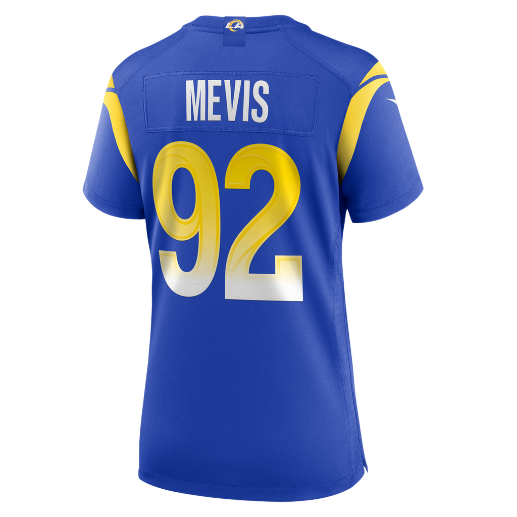 Harrison Mevis Los Angeles Rams Nike Women's Team Game Jersey - Royal Official NFL Team Apparel Football Fan Gear