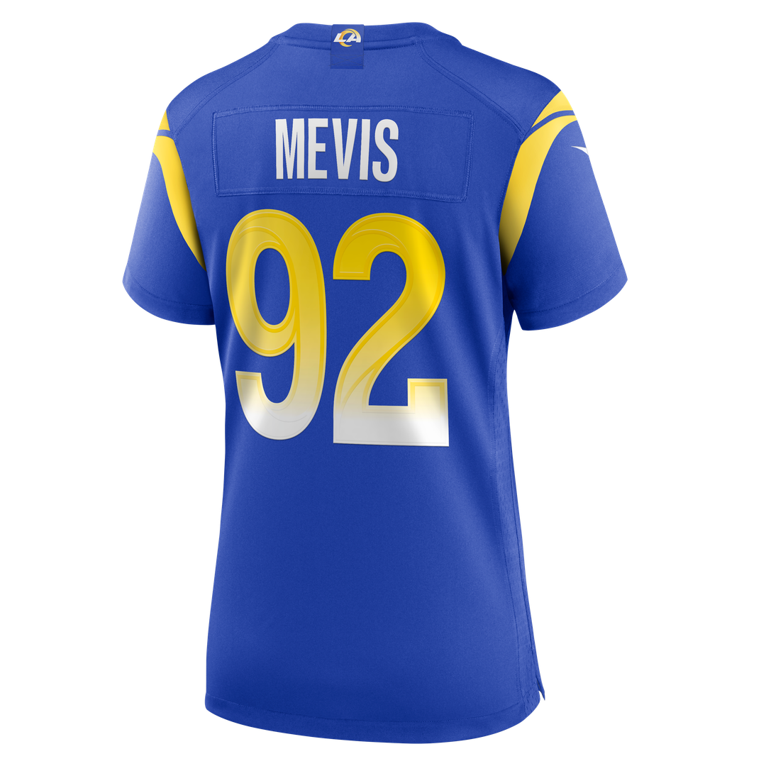 Harrison Mevis Los Angeles Rams Nike Women's Team Game Jersey - Royal Official NFL Team Apparel Football Fan Gear