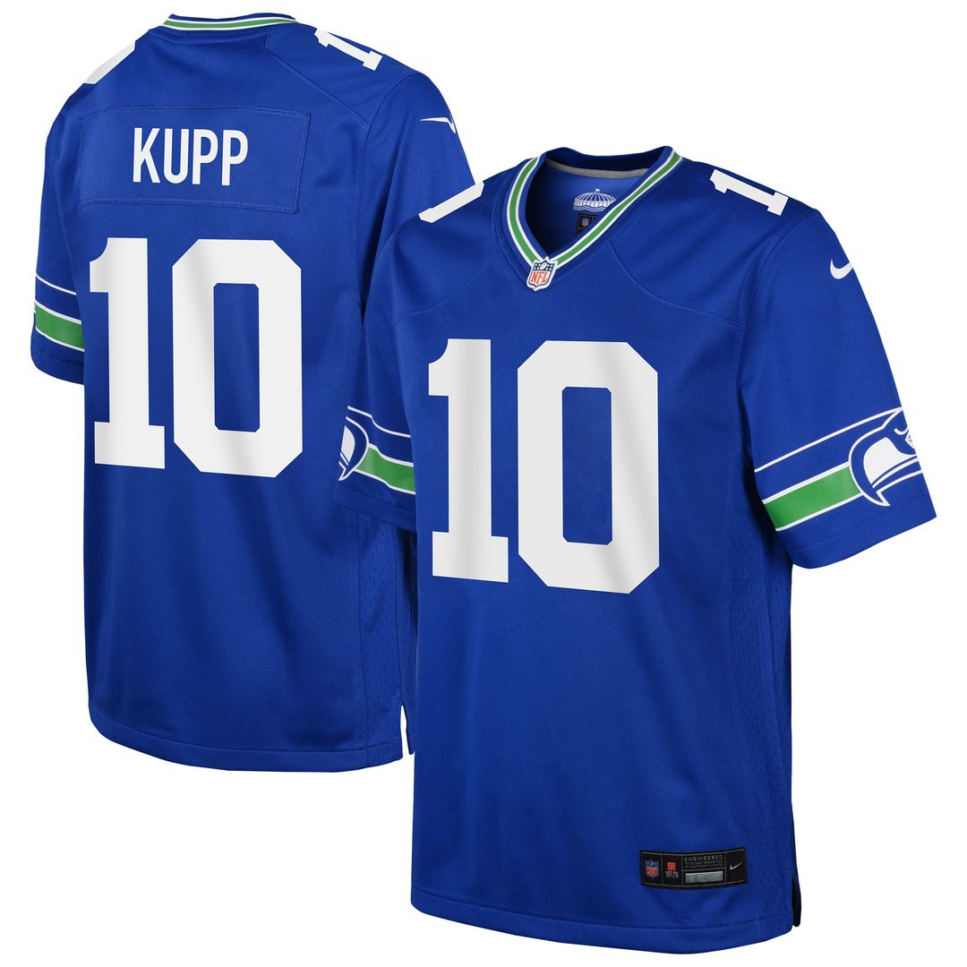 Cooper Kupp Seattle Seahawks Nike Youth Game Jersey - College Navy Official NFL Team Apparel Football Fan Gear