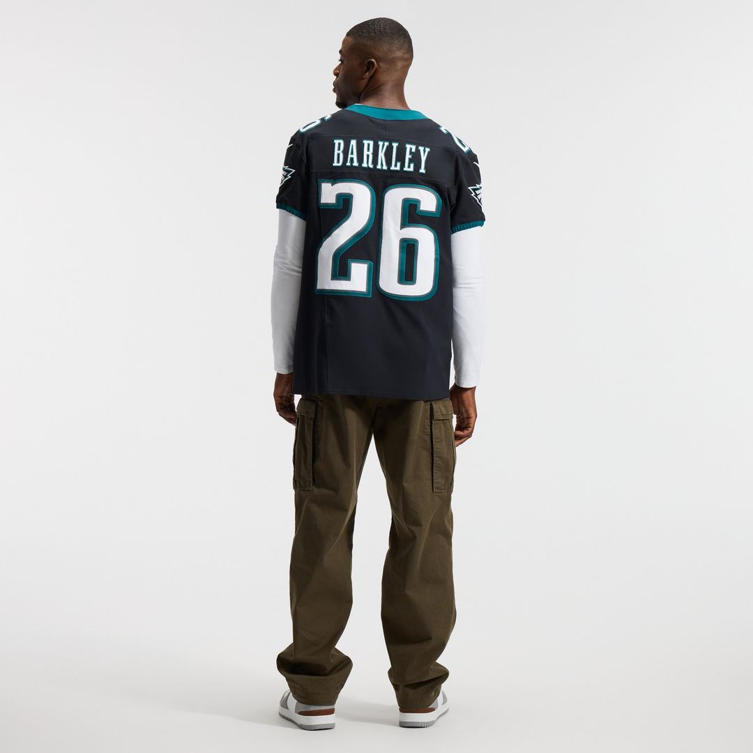Saquon Barkley Philadelphia Eagles Nike Alternate Vapor F.U.S.E. Elite Jersey - Black Official NFL Team Apparel Football Fan Gear