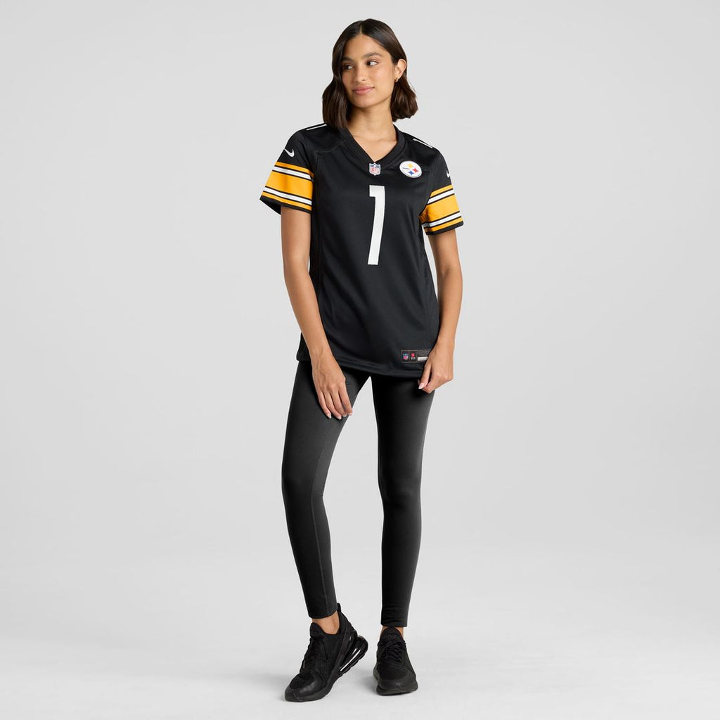 Number 1 Mom Pittsburgh Steelers Nike Women's Game Jersey - Black Official NFL Team Apparel Football Fan Gear
