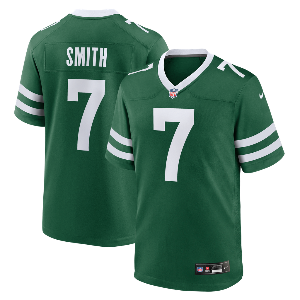 Geno Smith New York Jets Nike Game Jersey - Legacy Green Official NFL Team Apparel Football Fan Gear