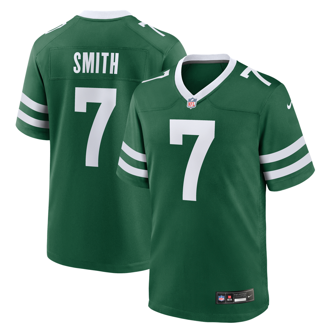 Geno Smith New York Jets Nike Game Jersey - Legacy Green Official NFL Team Apparel Football Fan Gear