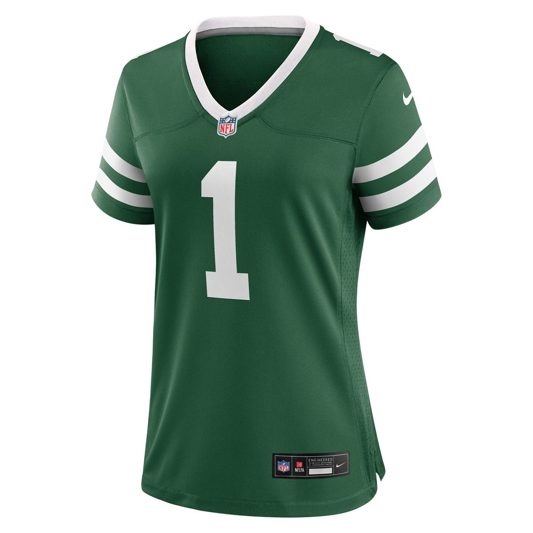 New York Jets Nike Women's #1 Mom Game Jersey - Legacy Green Official NFL Team Apparel Football Fan Gear